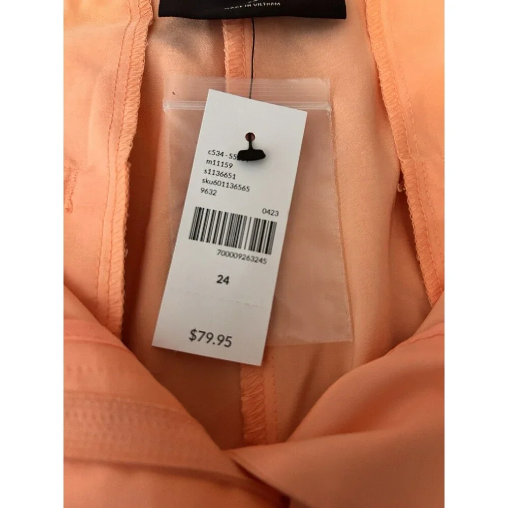 Lane Bryant The Chino Collection Short Womens Size 24 Mid Rise Coral Peach New - Picture 5 of 7
